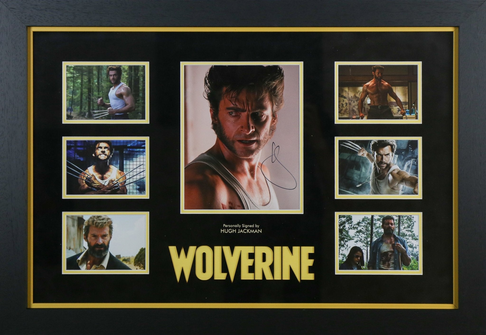 Hugh Jackman Signed Wolverine 12x8 Photograph Framed Display - Memorabilia Framers Shop